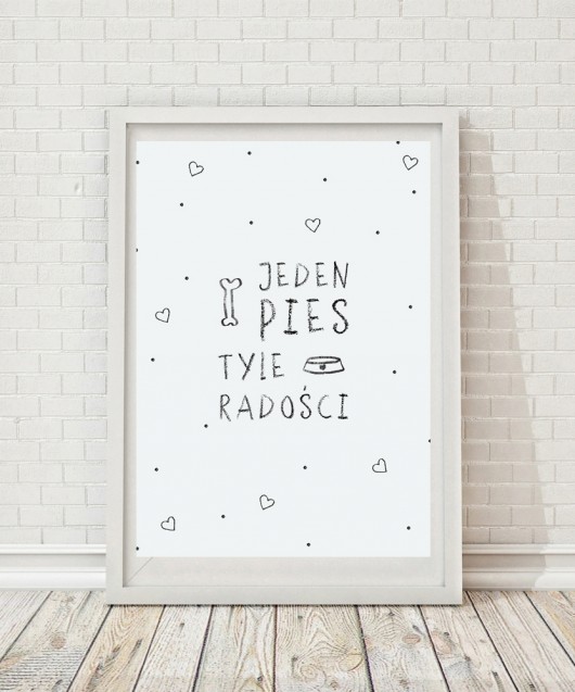 Plakat pies A3 Milo Mi