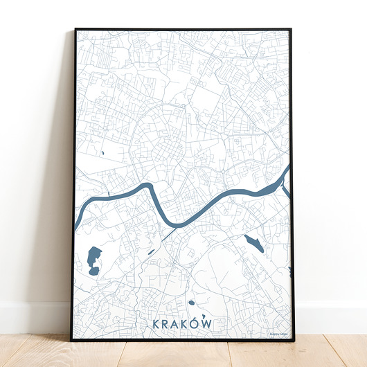 Mapa plakat - Kraków Mappy Maps