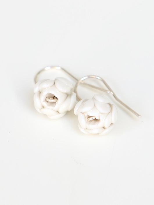 kolczyki ceramiczne Kolczyki ceramiczne Blushing Bride mała pętla