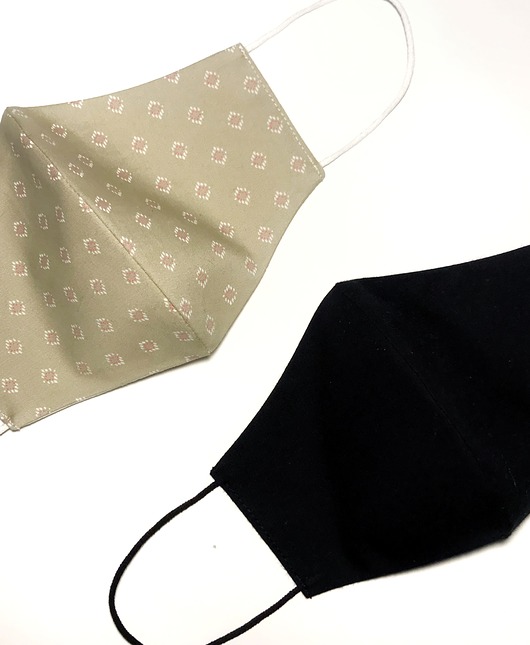 Zestaw 2 maseczek BEIGE&BLACK, unisex. Erliberdi