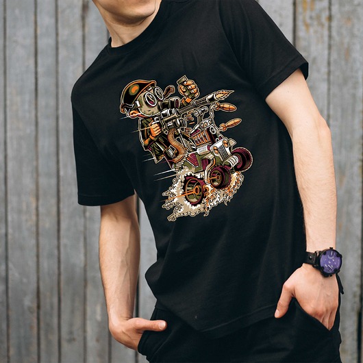 Koszulka z nadrukiem Attack ART ORGANIC