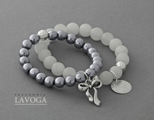 Hematite & mat quartz set. Lavoga