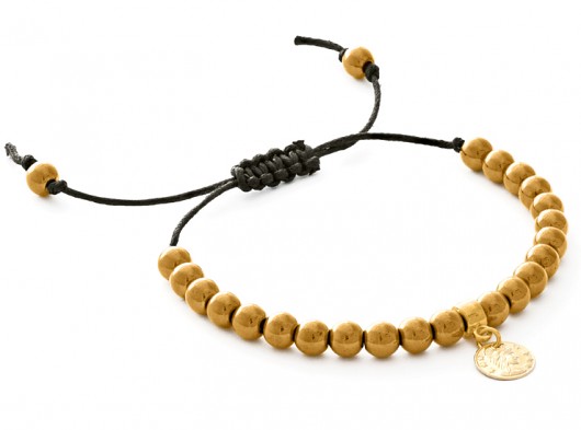 Golden hematite with coin pendant. Lavoga