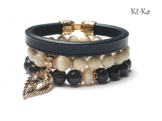 Dark blue and ivory  /01-2015/ - set KiKa pracownia