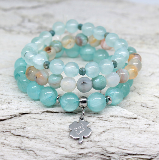 Zestaw bransoletek Colors of Nature blue #06 Kociokwik Jewelry