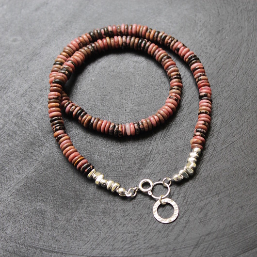 naszyjniki - inne Naszyjnik z rodonitem