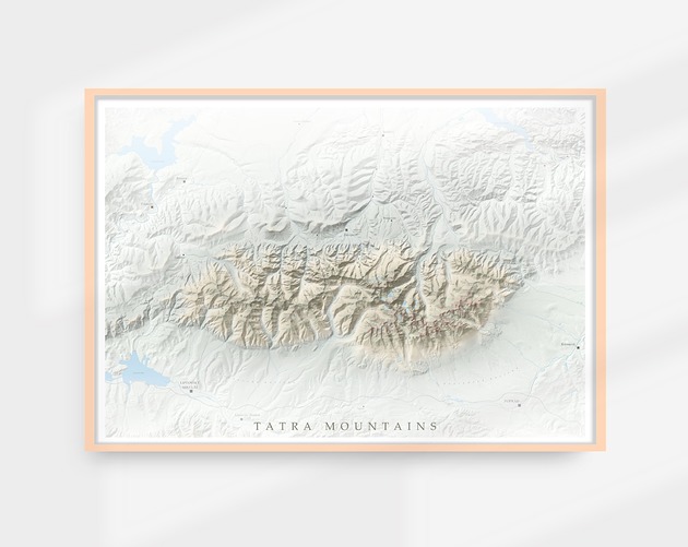 plakaty Plakat TATRY grafika góry