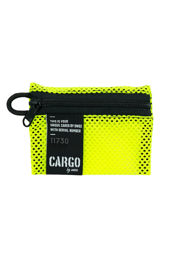portfele damskie Portfel XSMALL Mesh NEON YELLOW