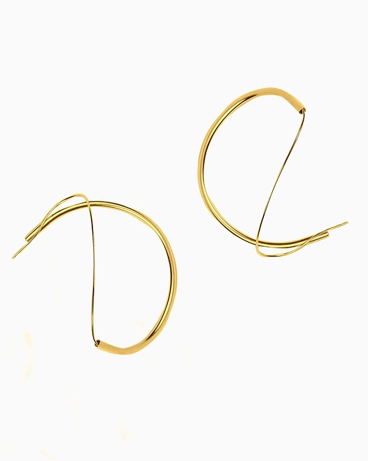 Kolczyki pozłacane ECLISS Big -GOLD maksi.miuk Jewelry