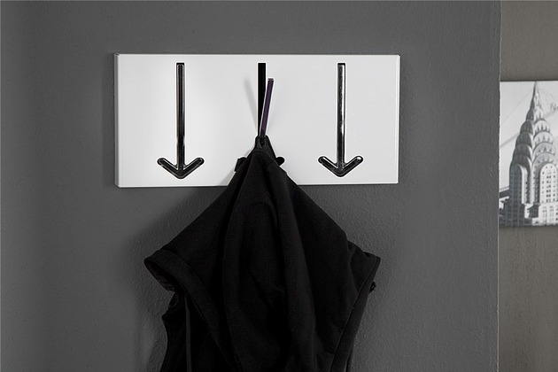Wieszak strzałki metal biały srebrny 30cm Home Design