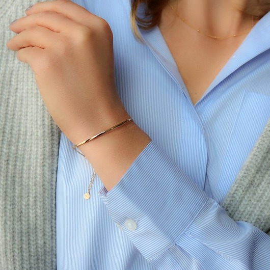 Złota bransoletka obręcz - srebro 925 Coccola JEWELLERY