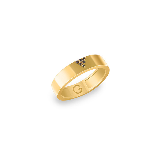 pierścionki złote Obrączka triangle gold