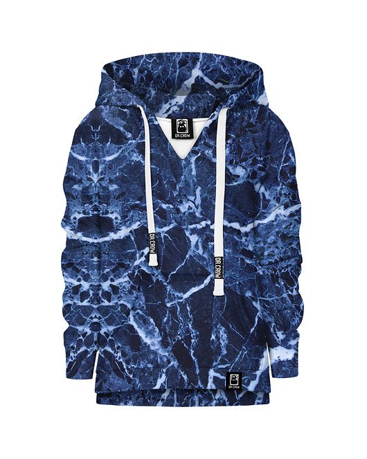 bluzy dla chłopców Bluza Chłopiec DR.CROW Marble Blue