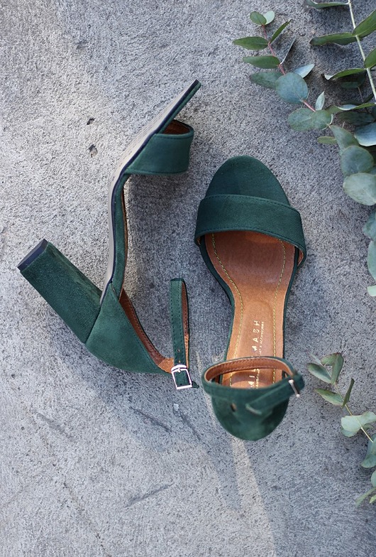 sandały i klapki damskie SANDAŁKI BUTELKOWA ZIELEŃ NA obcasie 8cm