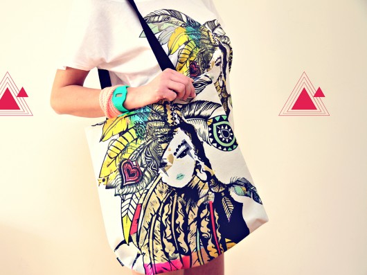 Karā tote bag DONT NEED NO SAMURAI