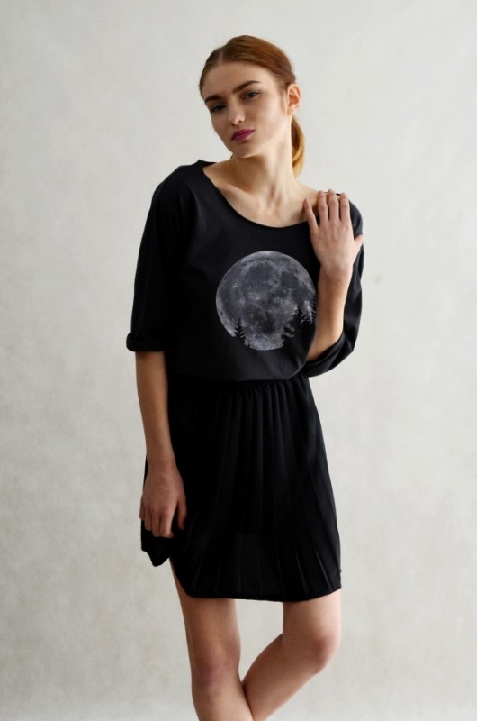 MOON - oversize 3/4 czarna GAU great as You