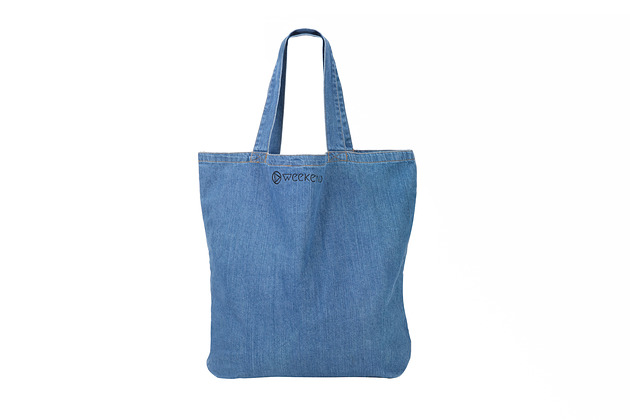 Torba denim Shopper na weekend Weekend Shop