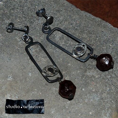 granaty na surowo + srebro * ki 00047 studio artenova