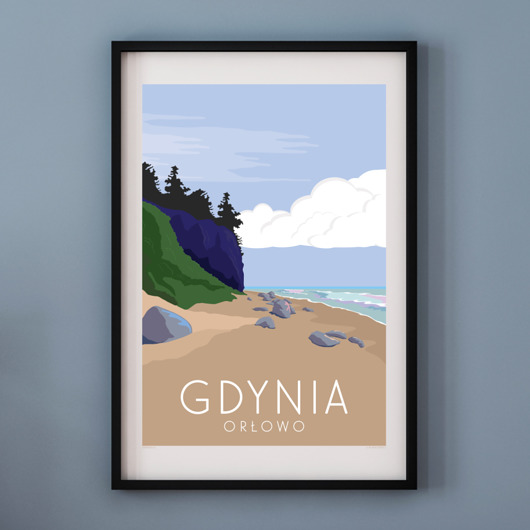 Plakat GDYNIA ORŁOWO A3 A. W. WIĘCKIEWICZ