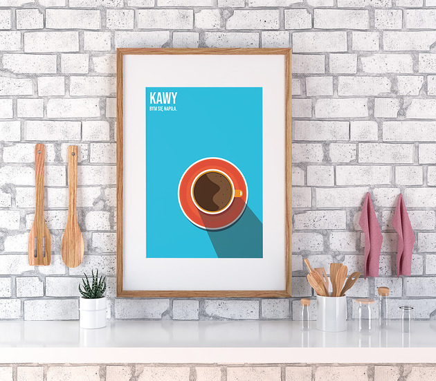 plakaty Plakat Kawy bym się napiła