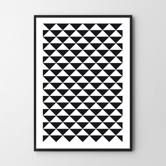 plakaty Plakat Black geo