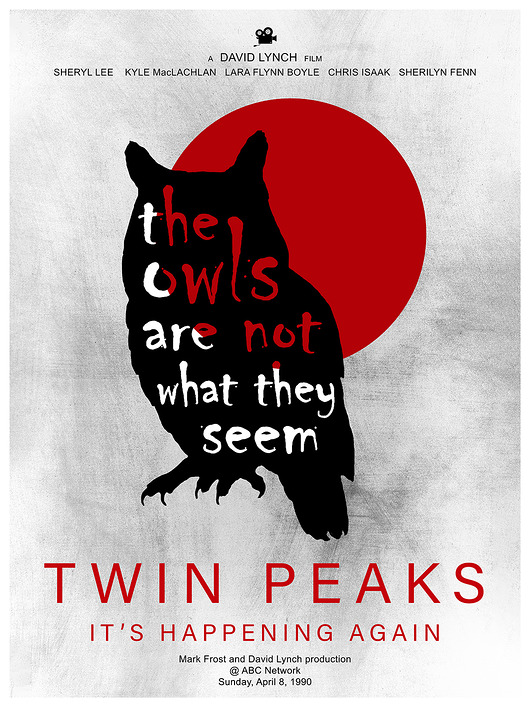 plakaty Plakat / Twin Peaks / The Owls Are Not What They Seem