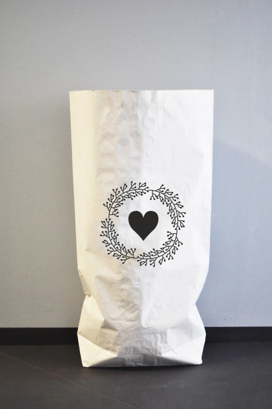 Christmas bag - serce blacksis
