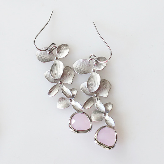 Kolczyki Rose Quartz Mitsu