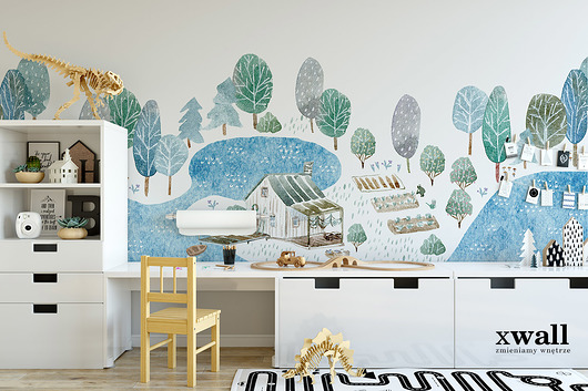 Tapeta mural ZA GÓRAMI, ZA LASAMI _zam. ind. xwall