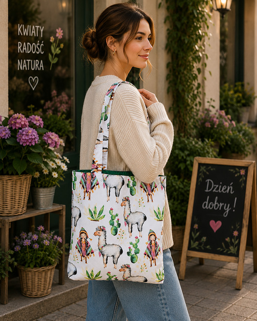 torby na zakupy Torba shopper torba na zakupy shopperka torba zakupowa lama
