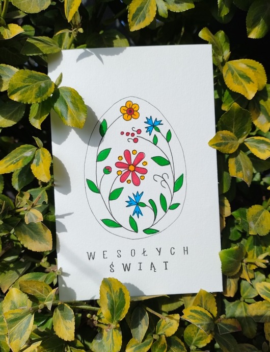 kartki wielkanocne Kociewska Kartka Wielkanocna, 18 x 12 cm.