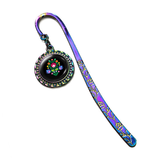 zakładki do książek Kolekcja Starlight - zakładka - folkowy czarny