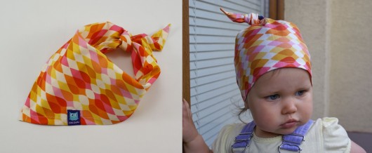 Chustka bandana na szyję, głowę POMARAŃCZOWA Little Sophie