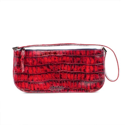 Torebka skórzana czerwona Sarah marki Bolsa Bolsa