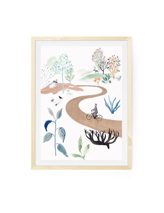 Autorska grafika "Greenery II", botaniczna,  PRINTLOVE