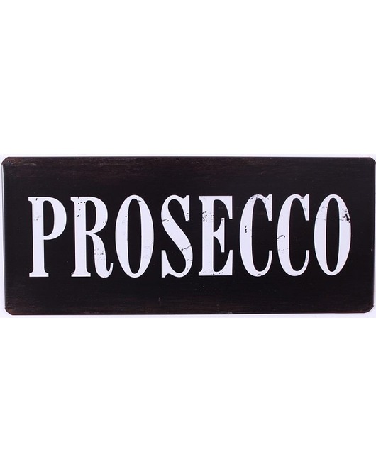 Szyld Metalowy Czarny PROSECCO MIA home