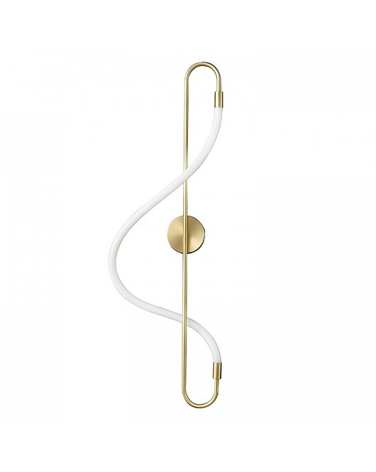 kinkiety Lampa Ścienna Kinkiet Ścienny Lampa Metalowa LED Violin Złota 90 cm