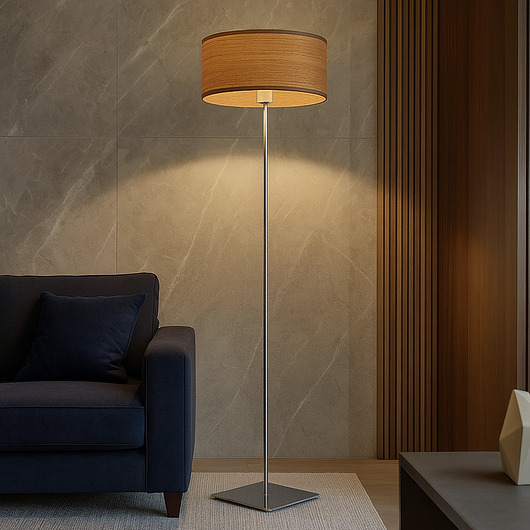 lampy podłogowe Lampa stojąca do salonu SOFIA ECO w stylu skandynawskim