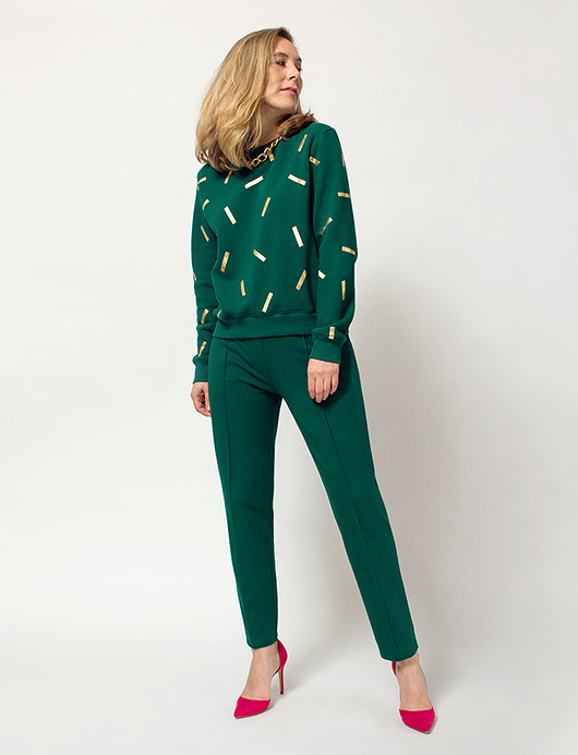 Spodnie kanty green COCOON