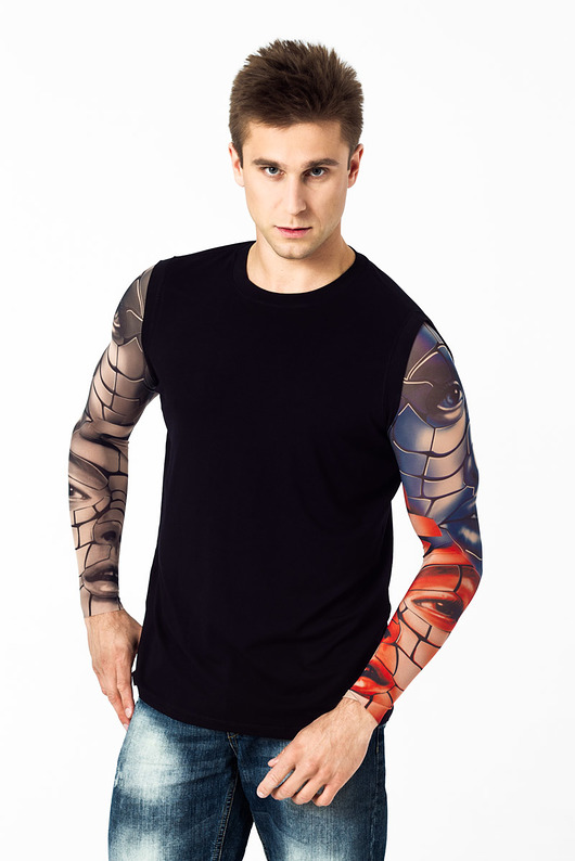 Tank top męski z tatuażami Puzzle Faces dirrtytown clothing