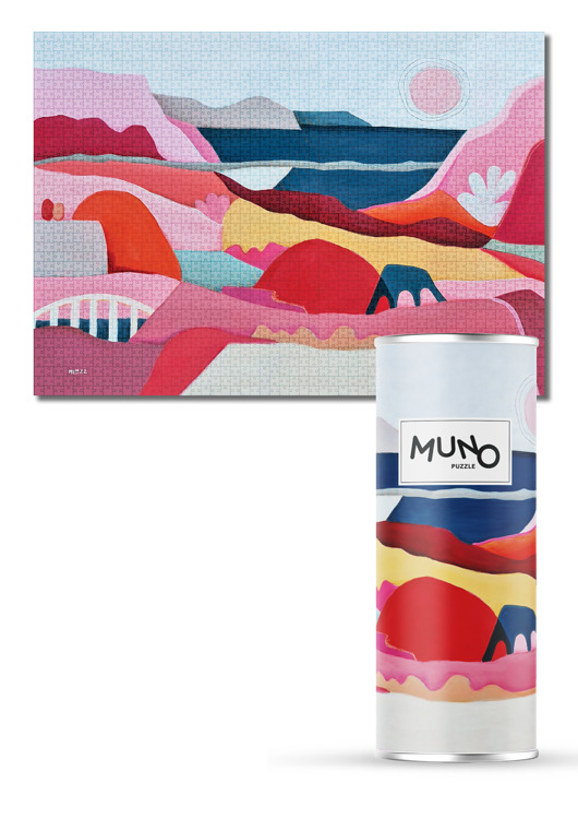 puzzle dla dzieci Muno Puzzle Myland by Magdalena Magiera 2000 el. w ozdobnej tubie