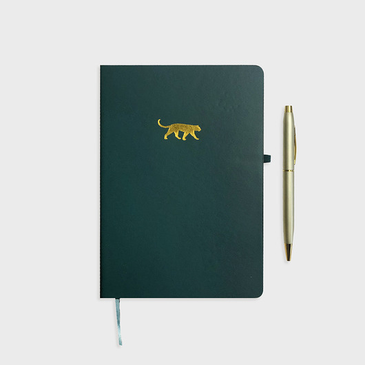 Notatnik A5, Gold leopard Joanna Klupś