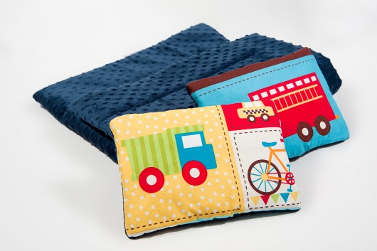 Podusia do wózka - auta - 23x30 cm Minky and Cotton