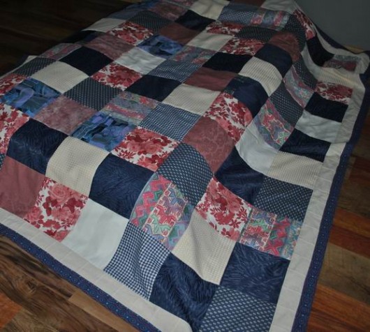 Narzuta patchwork :Z różami MonikaKS