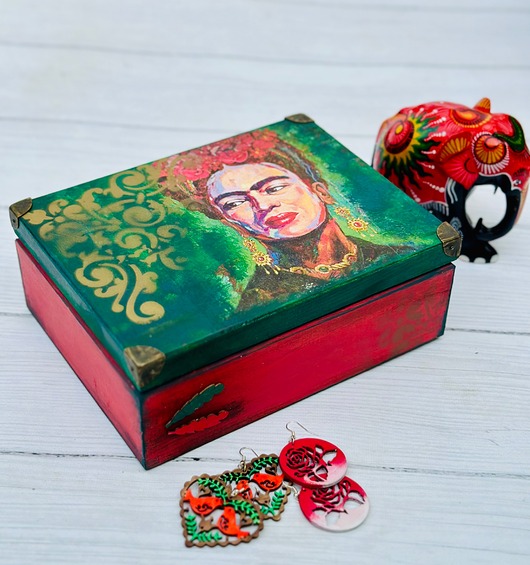 pojemniki na biżuterię Toaletka z lusterkiem, Frida Kahlo, prezent