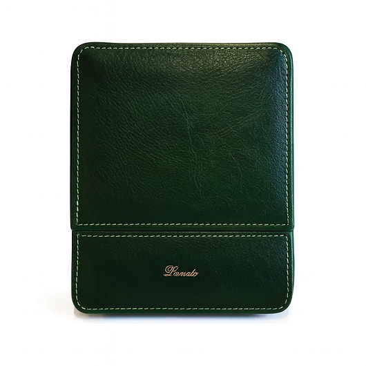 piórniki Etui na 6 piór lub  długopisów zielone