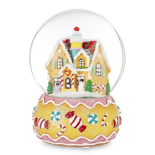 dekoracje świąteczne Szklana kula śnieżna 17x12x12 cm DOLCE CASA