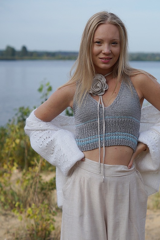topy damskie Bawełniany crop top