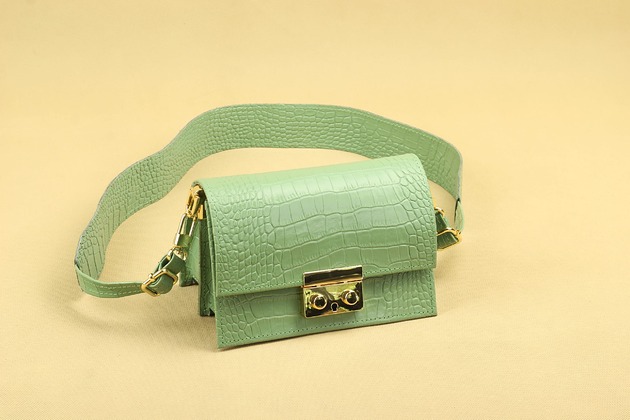 torby na ramię AMELIA II XS miętowy CroCo limited GOLD