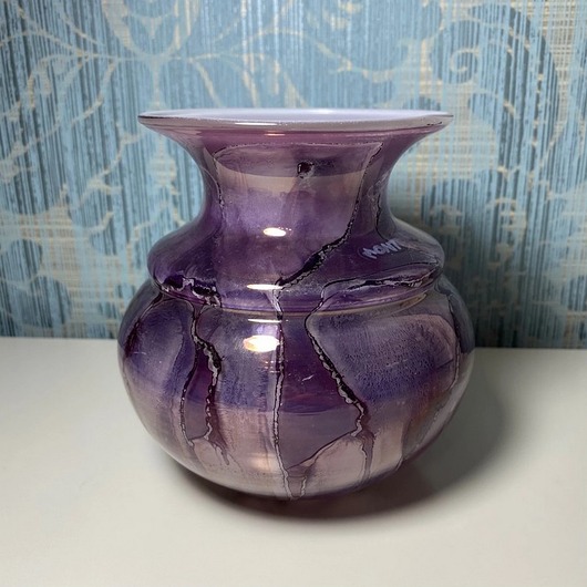 wazony Fioletowy opalizujący wazon montana